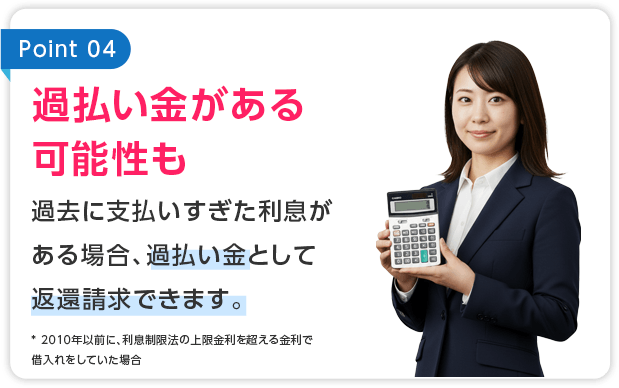 過払い金が発生しているかも